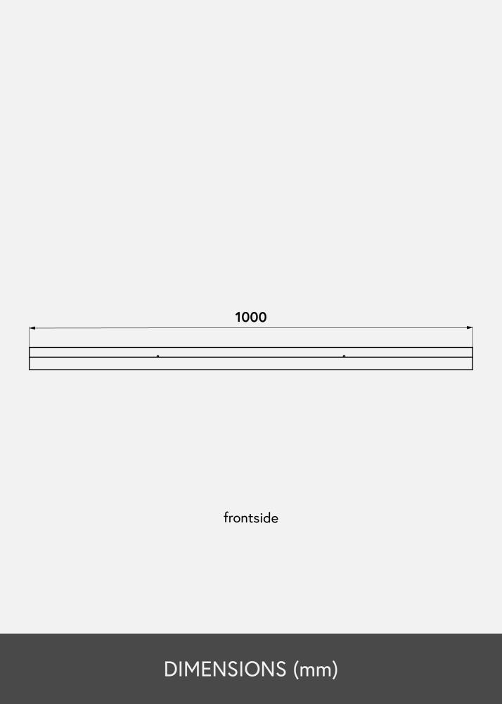 Paveikslo lentyna Baltas 100 cm