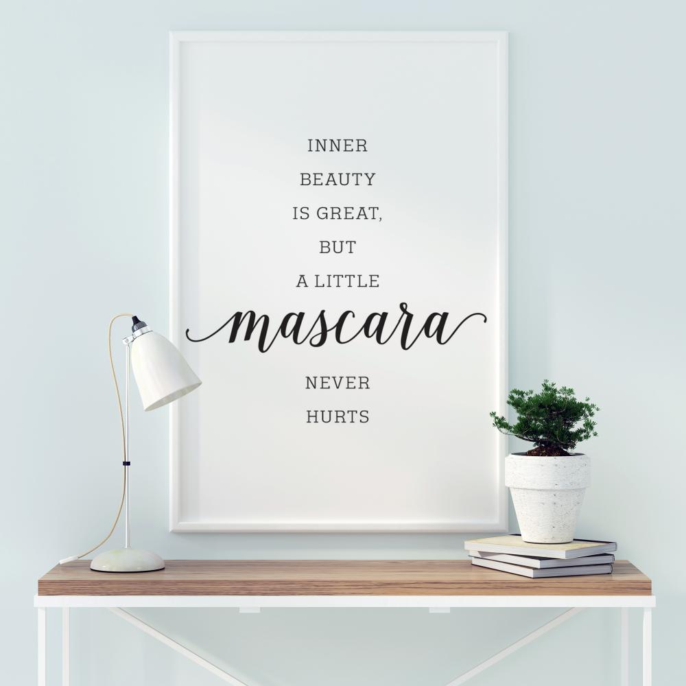 Inner beauty is great, but a little mascara never hurts Įrašai