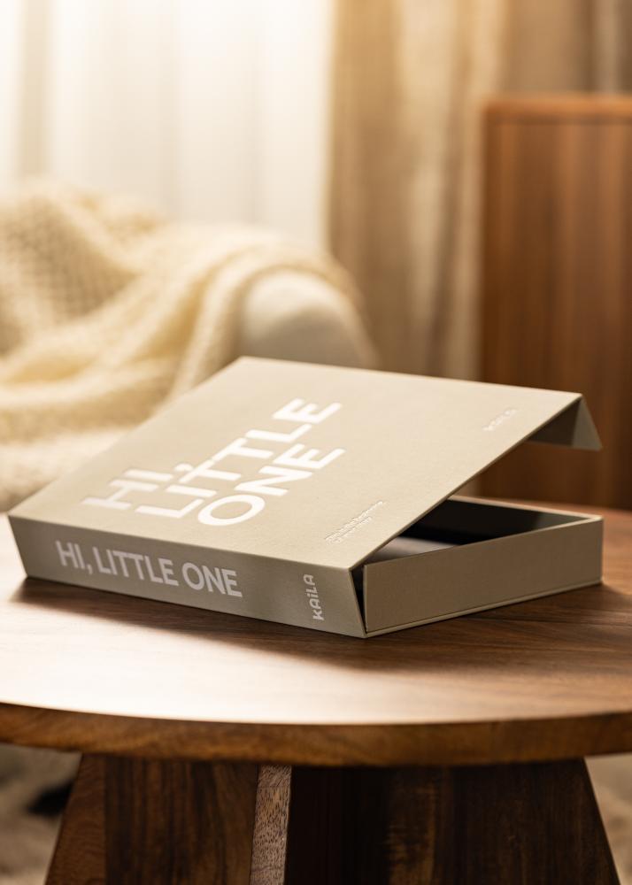 KAILA HI LITTLE ONE Grey - Coffee Table Photo Album (60 Juodi puslapiai)