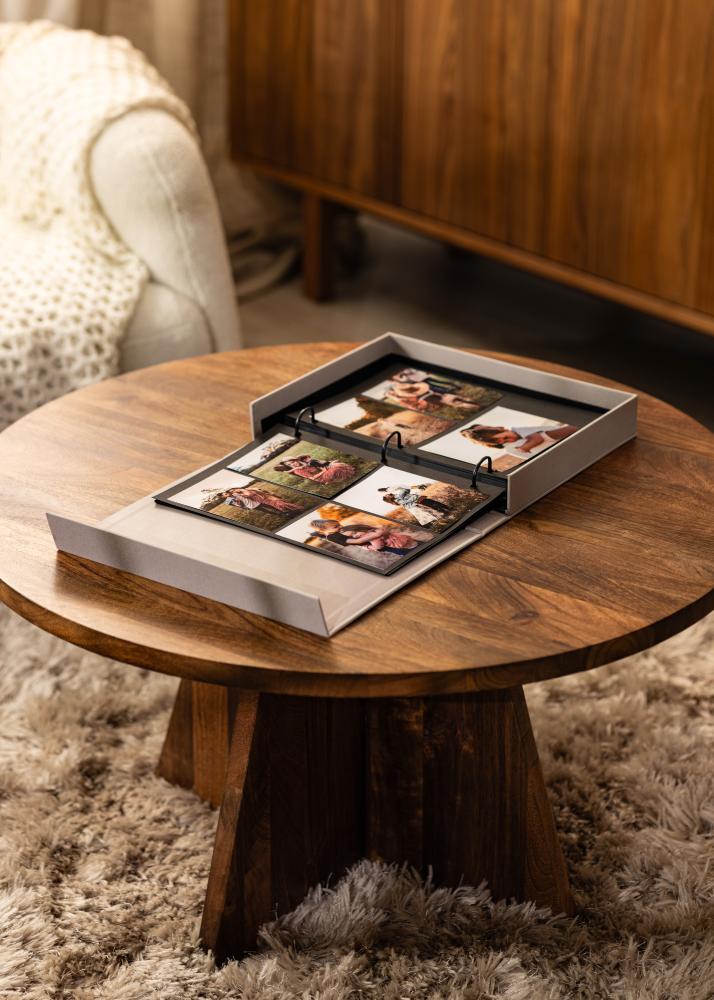 KAILA HI LITTLE ONE Grey - Coffee Table Photo Album (60 Juodi puslapiai)