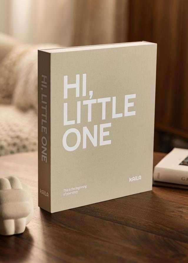 KAILA HI LITTLE ONE Grey - Coffee Table Photo Album (60 Juodi puslapiai)