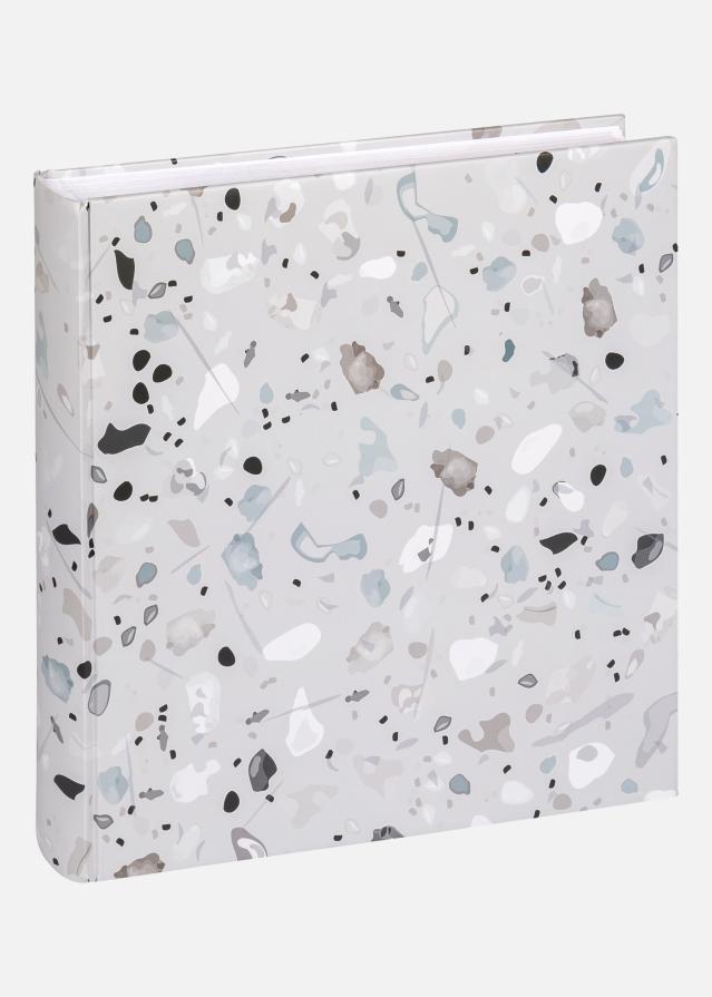 Terrazzo stone Albumas Pilkas - 28x29 cm (60 Balti Puslapiai / 30 lapų)