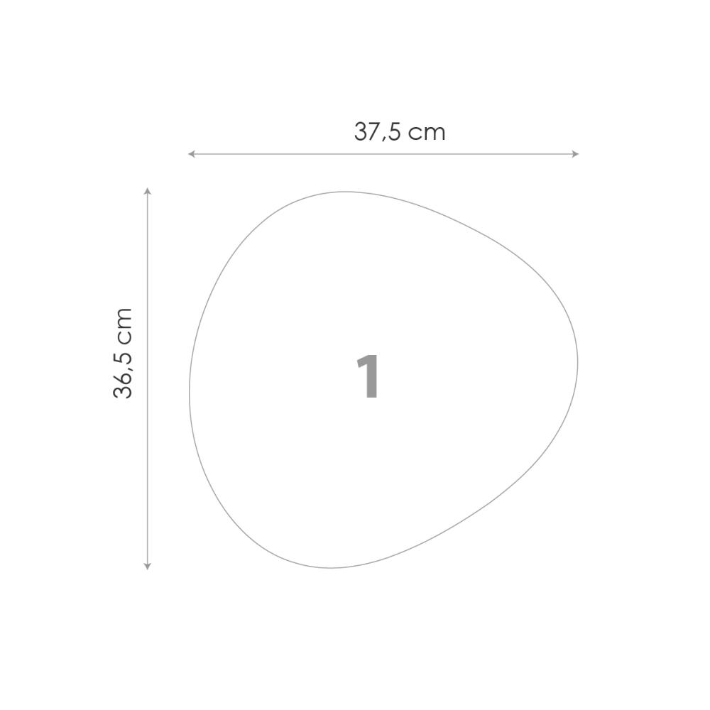 Veidrodis Komplektas Clear - 3 vnt