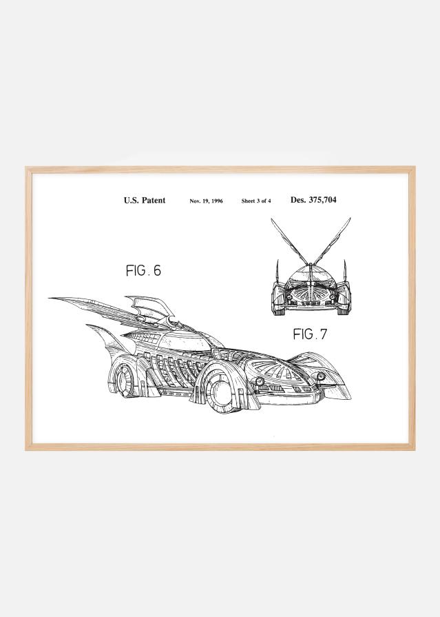 Patentinis brėžinys - Batman - Batmobile 1996 III Įrašai