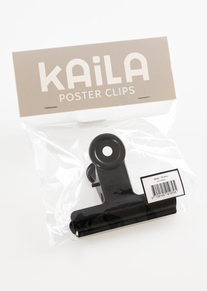 KAILA Įrašai Clip Black - 75 mm