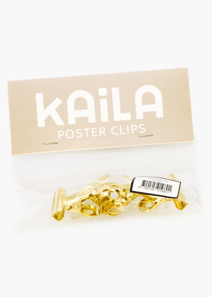 KAILA Įrašai Clip Gold 30 mm - 4-p