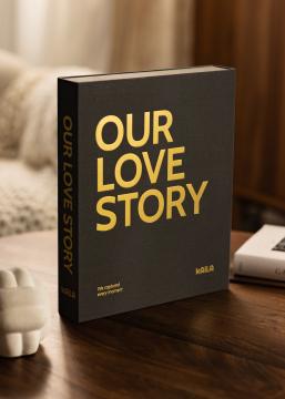 KAILA OUR LOVE STORY Black - Coffee Table Photo Album (60 Juodi puslapiai)