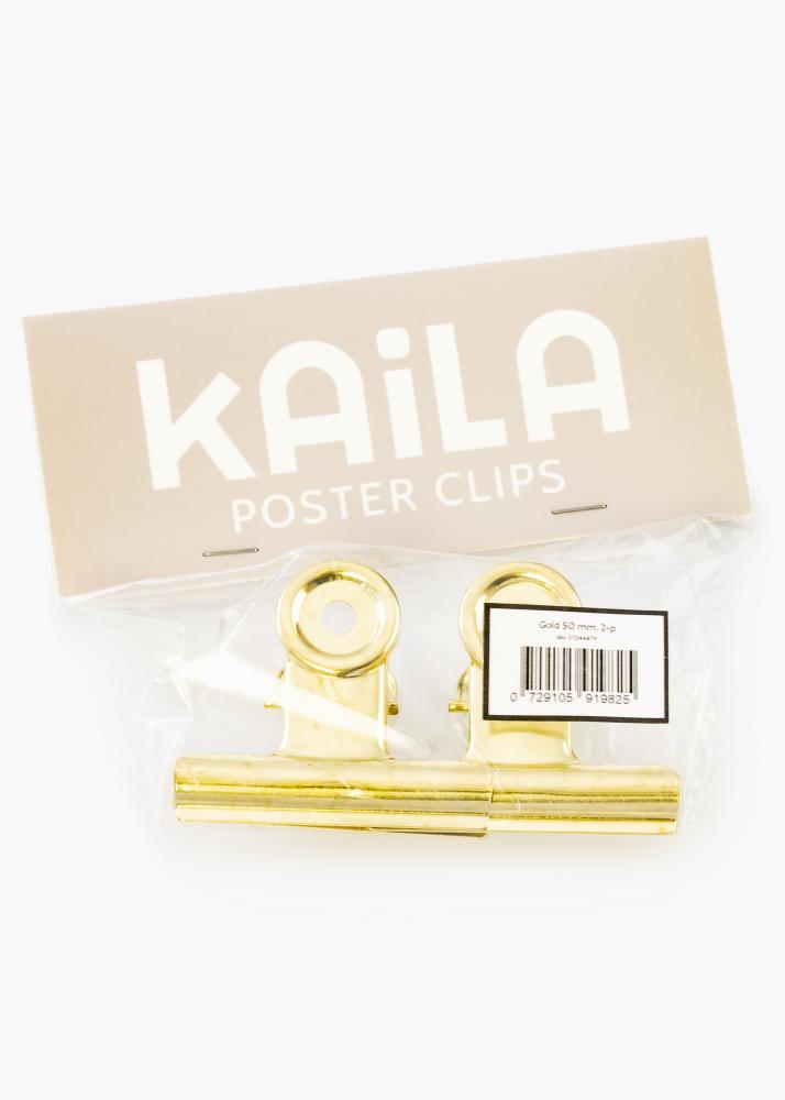 KAILA Įrašai Clip Gold 50 mm - 2-p