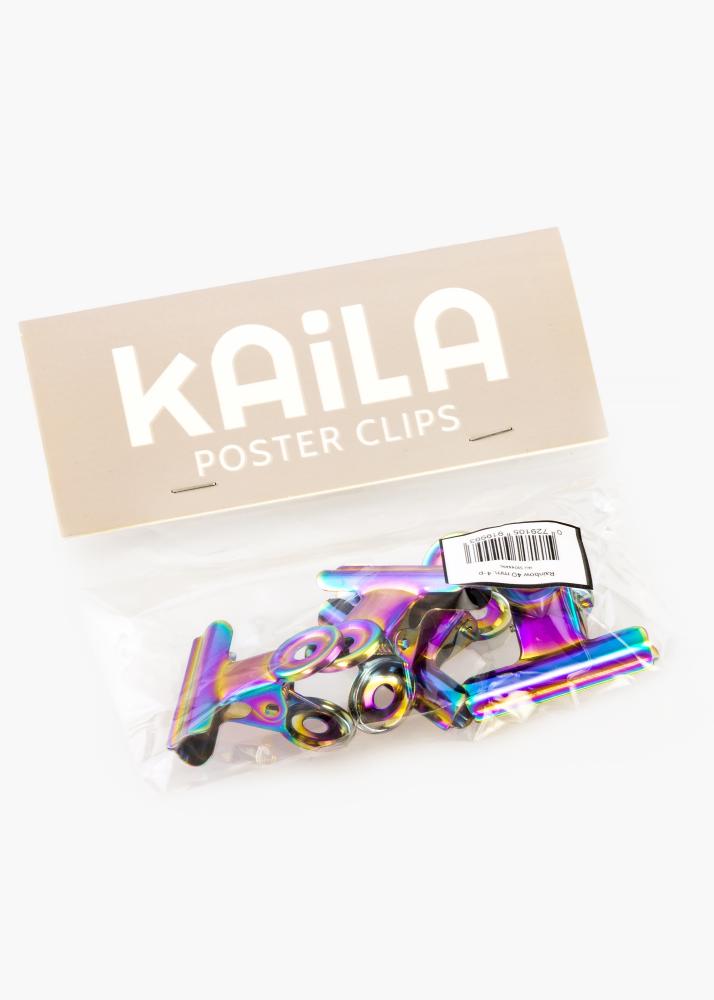 KAILA Įrašai Clip Rainbow 40 mm - 4-p