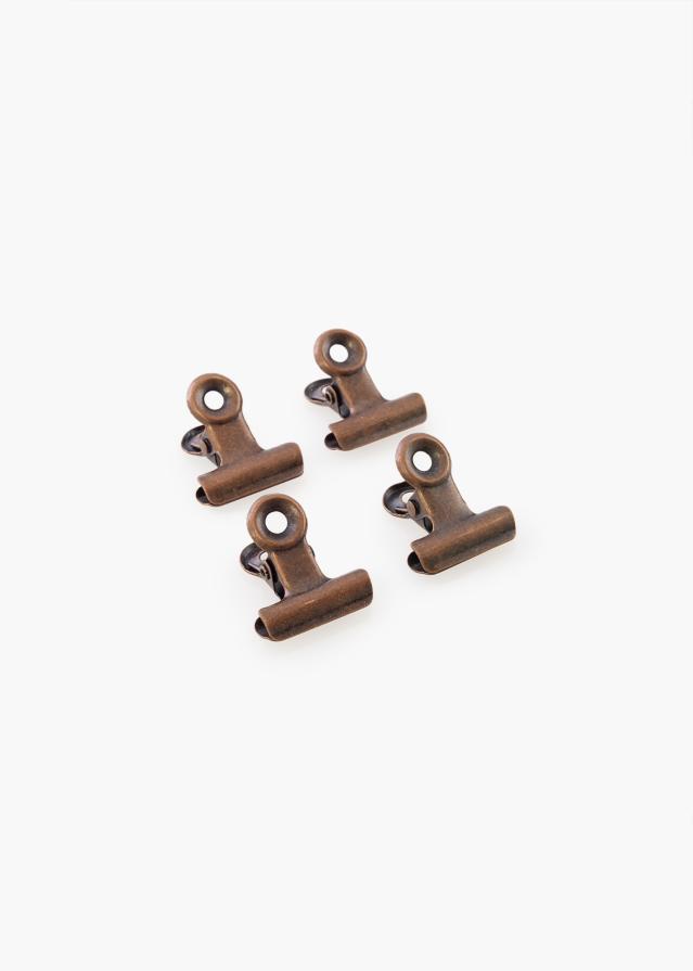 KAILA Įrašai Clip Retro Brass 20 mm - 4-p