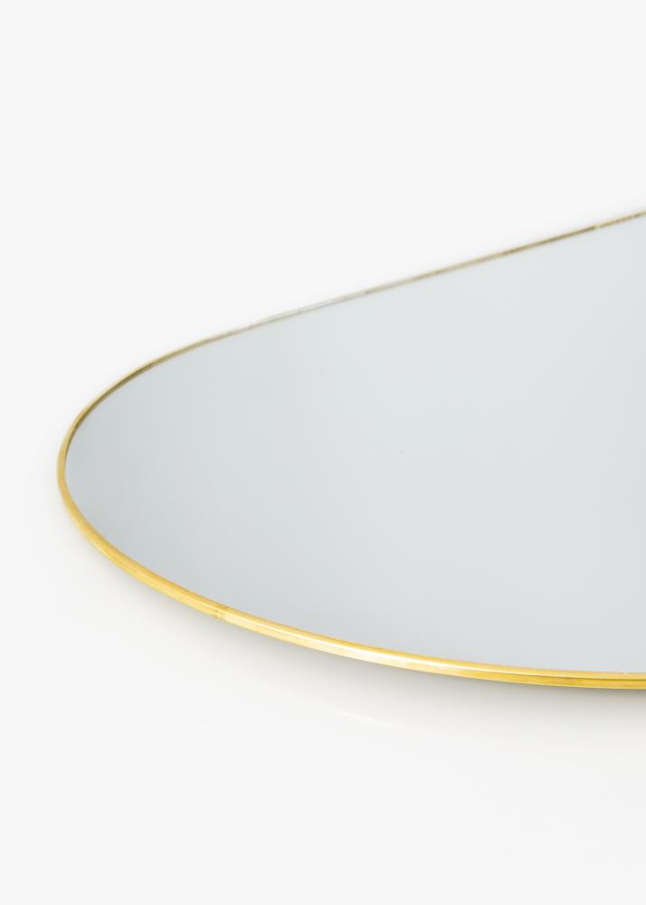 KAILA Ovalus Mirror - Thin Brass 35x80 cm