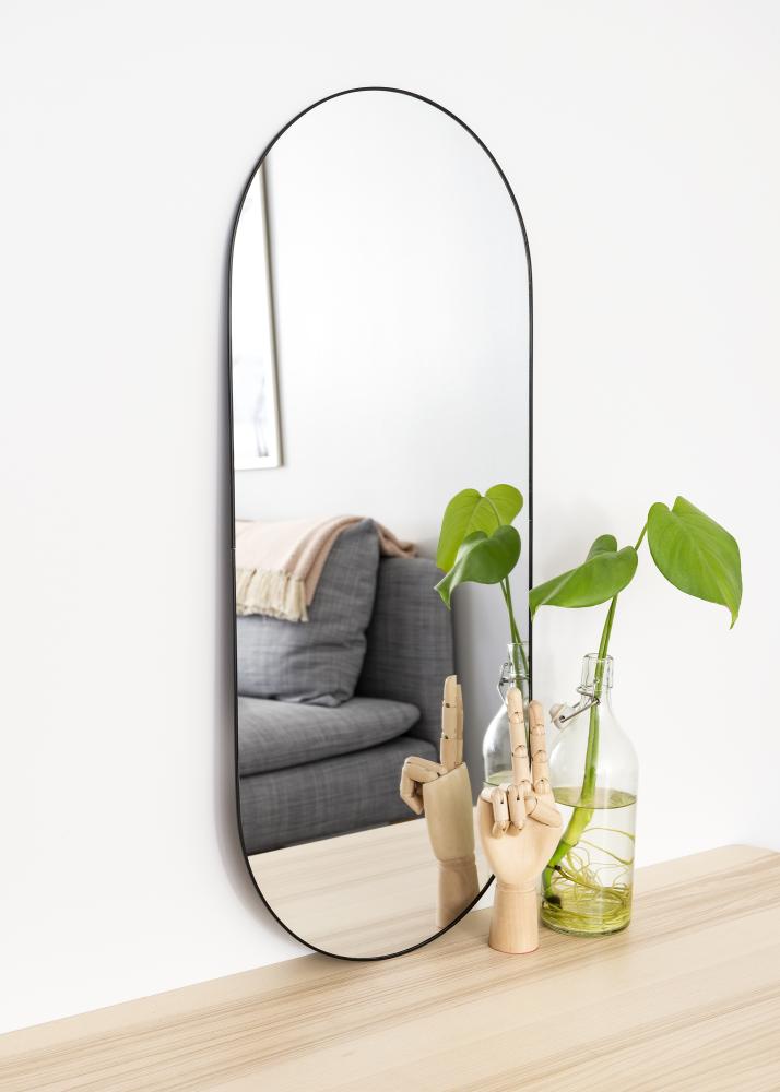 Ovalus Mirror Jersey- Thin Black 35x80 cm