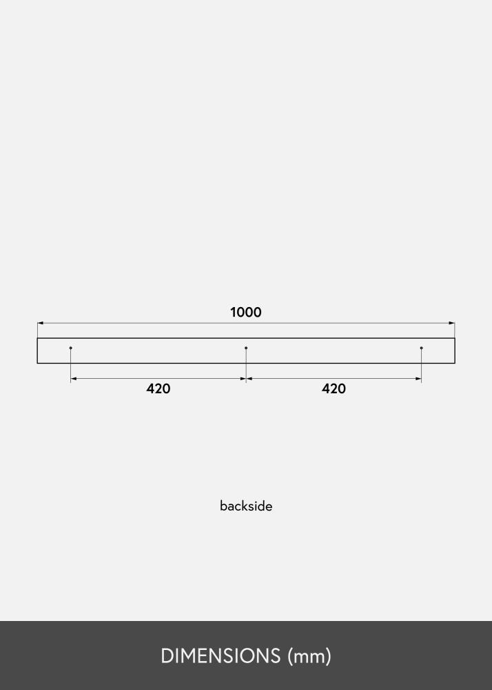 KAILA Paveikslo lentyna Juodas 100 cm