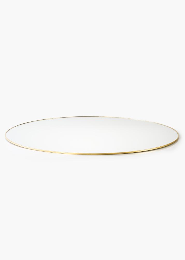 KAILA Round Mirror - Thin Brass 70 cm Ø