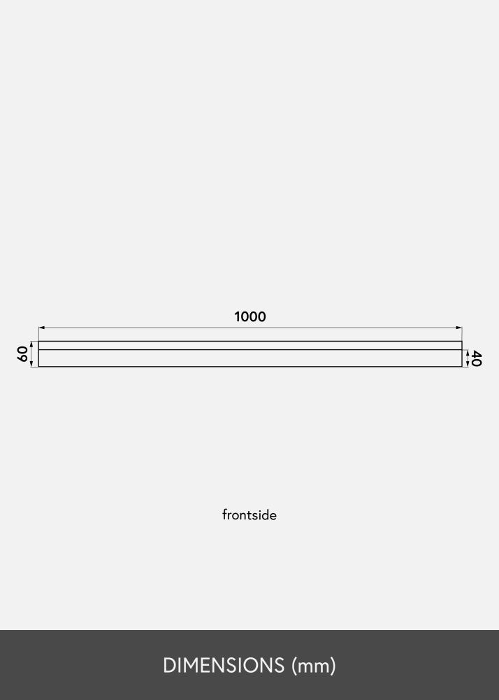 KAILA Paveikslo lentyna Juodas 100 cm