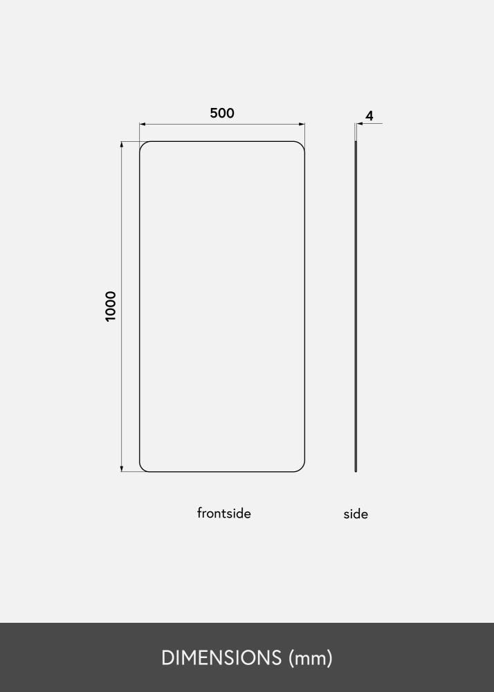 KAILA Veidrodis Rectangle 50x100 cm