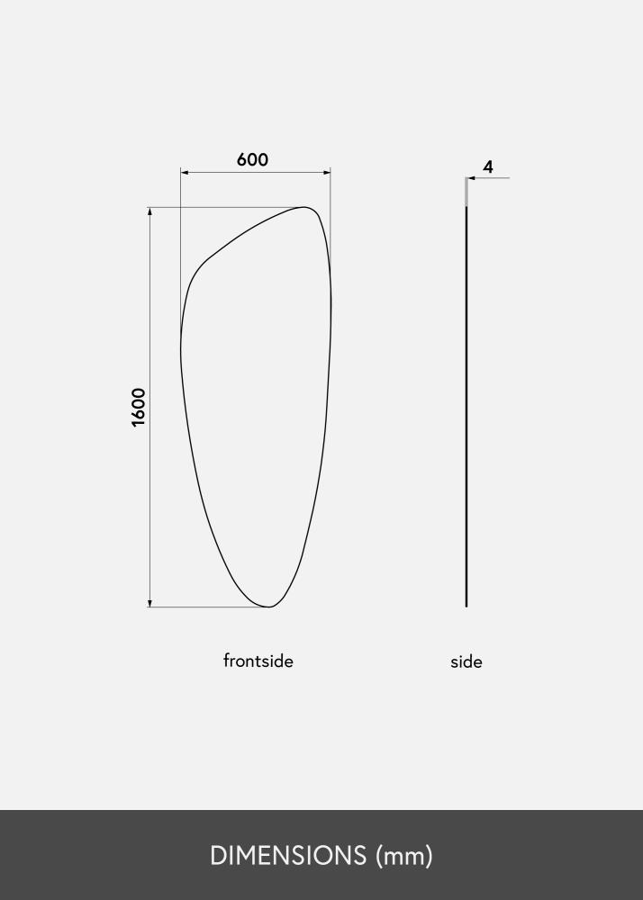 KAILA Veidrodis Slim 60x160 cm