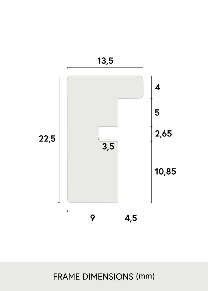 Massive Oak Akrilo stiklas Dark Painted 59,4x84,1 cm (A1)