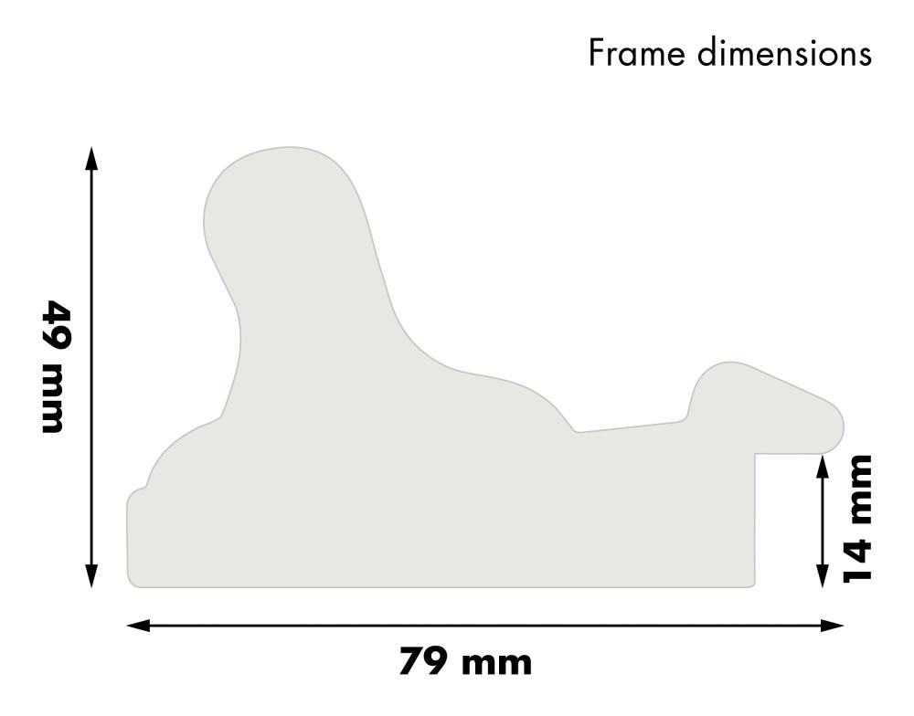 Rėmas Birka Premium Auksas 50x75 cm