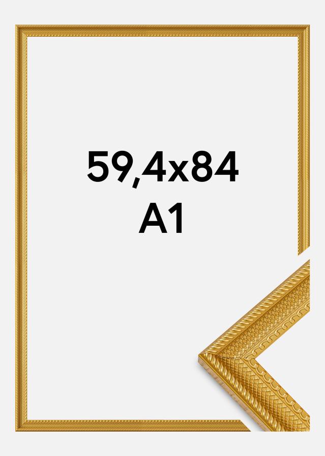Rėmas Lattice Akrilo stiklas Auksas 59,4x84 cm (A1)