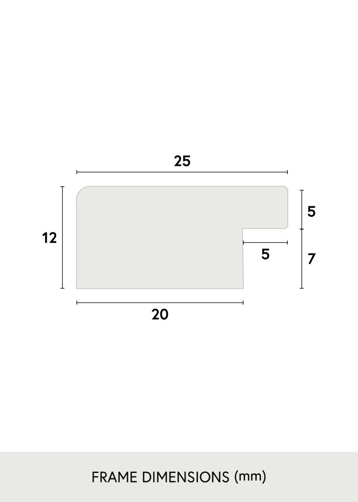 Rėmas Trendline Akrilo stiklas Juodas 50x56 cm