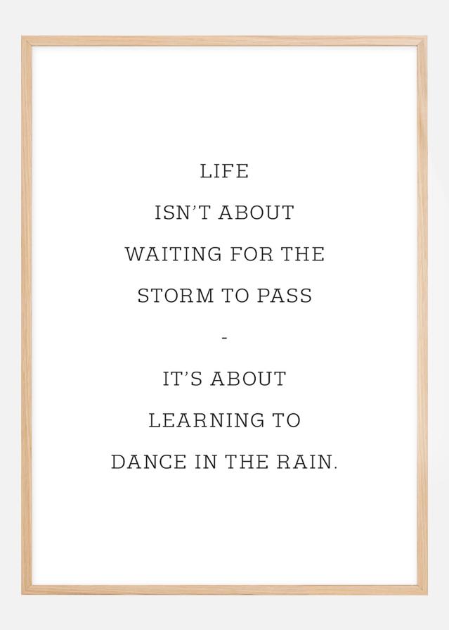 Life isn't about waiting for the storm to pass Įrašai