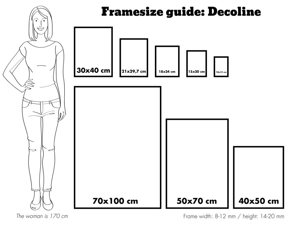 Rėmas Decoline Juodas 30x91 cm