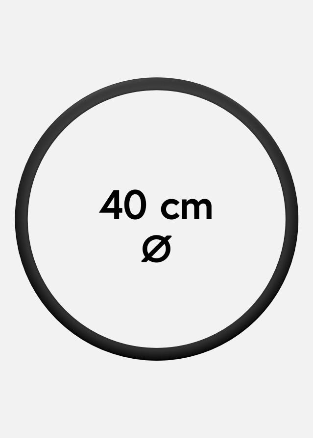 Apvalus Rėmas Akrilo stiklas Juodas 40 cm Ø