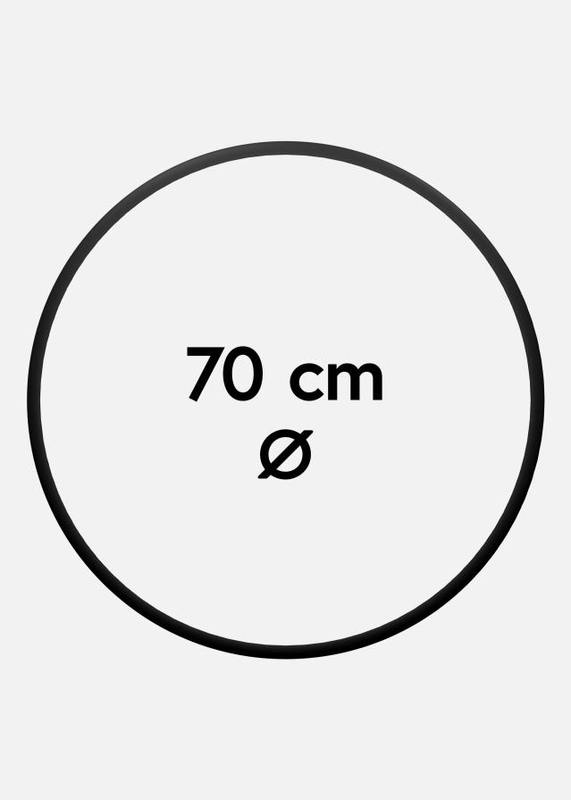 Apvalus Rėmas Akrilo stiklas Juodas 70 cm Ø