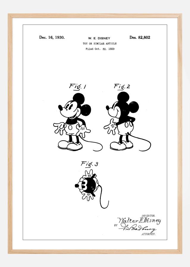 Patent Print - Toy Walt Disney - White Įrašai