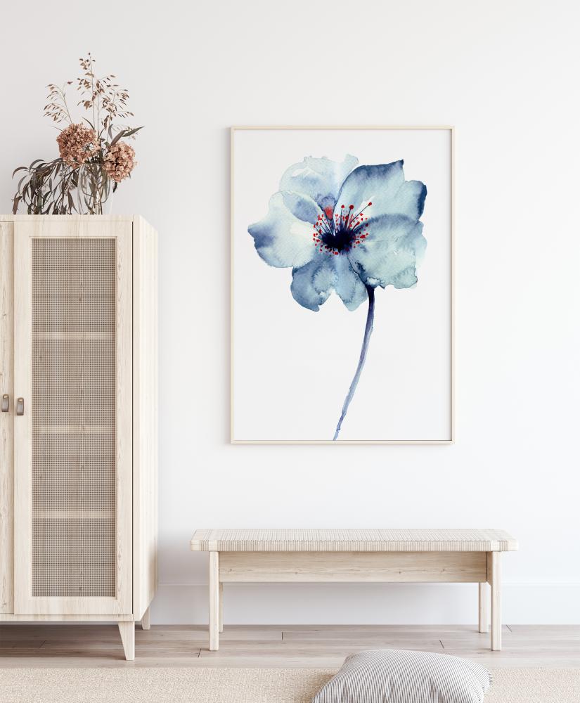 Aquarelle Flower - Blue Įrašai