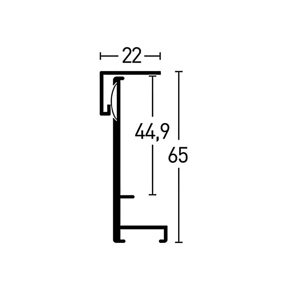 Rėmas Nielsen Frame Box EL Juodas 70x90 cm