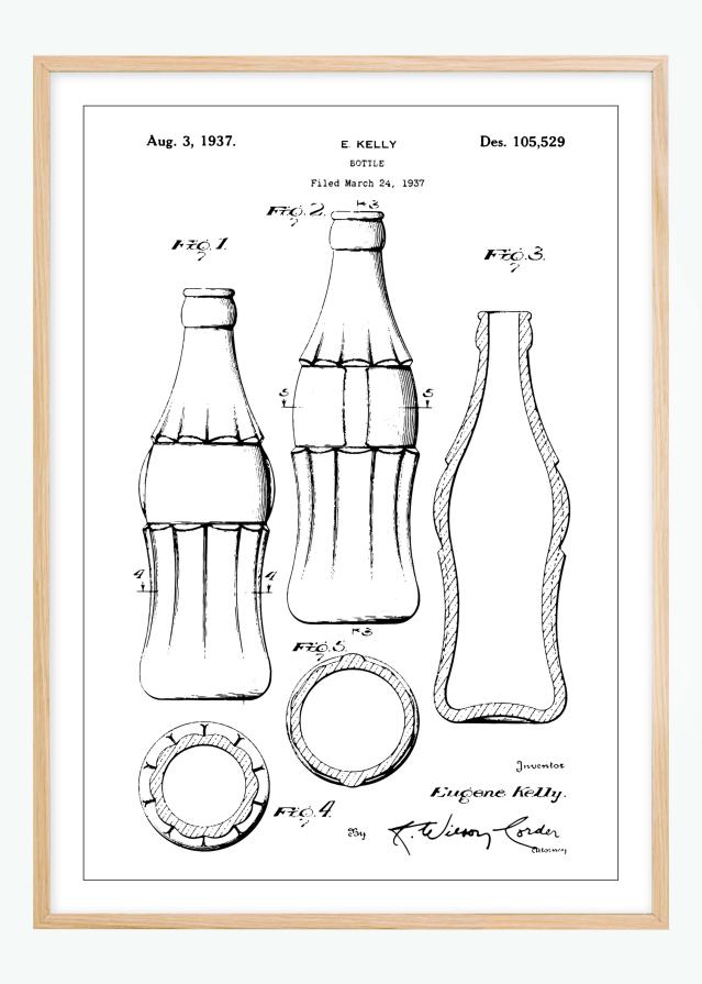 Patentinis brėžinys - Coca Cola Įrašai