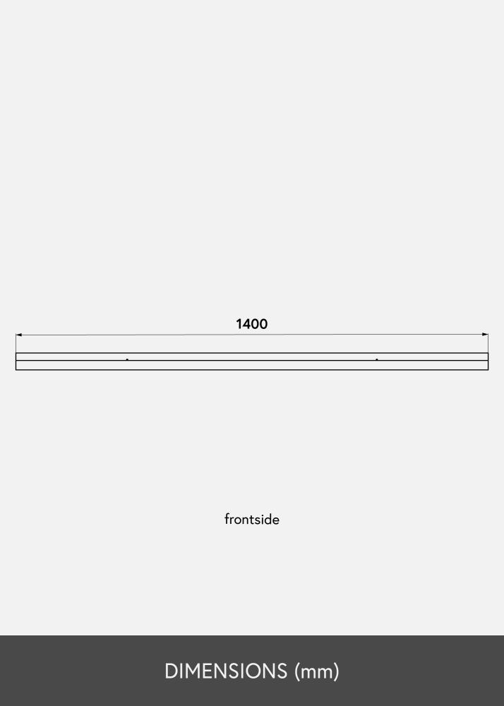 Paveikslo lentyna Baltas 140 cm