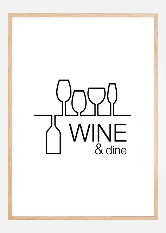 Wine & dine - Balta su juodu raštu Įrašai