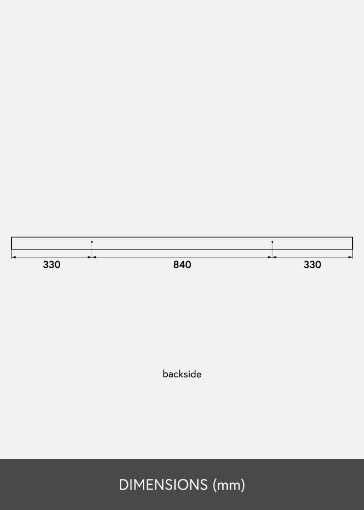 Paveikslo lentyna Juodas 150 cm