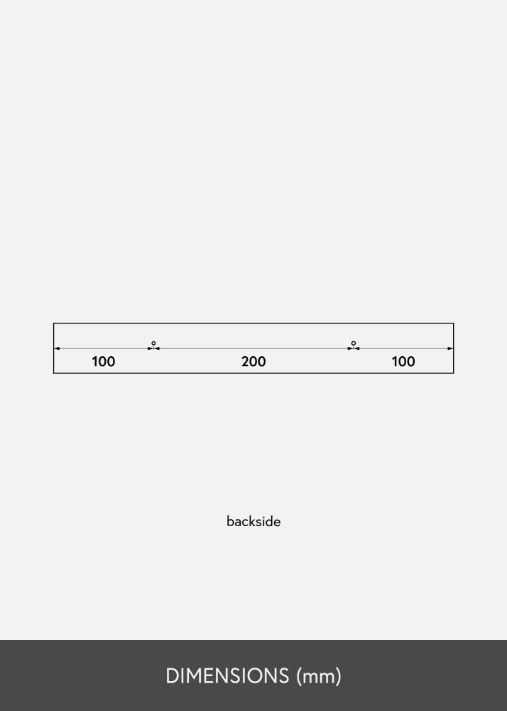 Paveikslo lentyna Baltas 40 cm