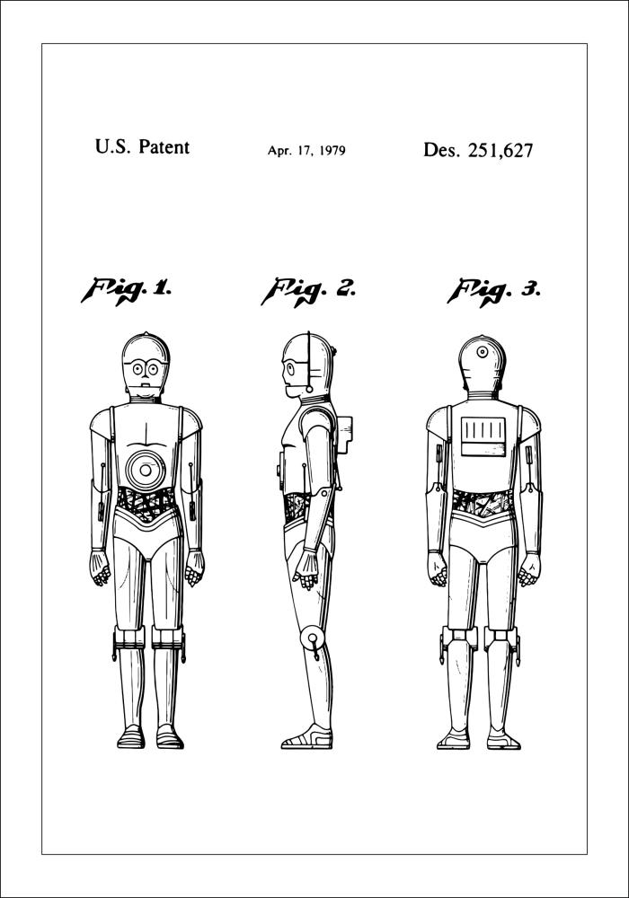 Patentinis brėžinys - Star Wars - C-3PO Įrašai