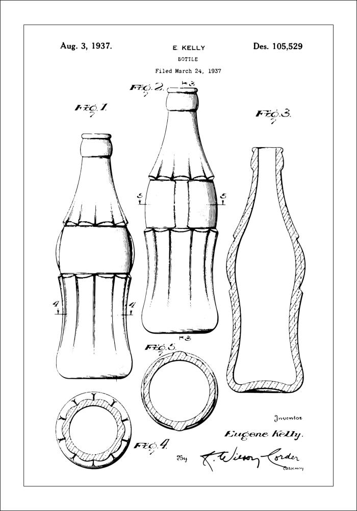 Patentinis brėžinys - Coca Cola Įrašai