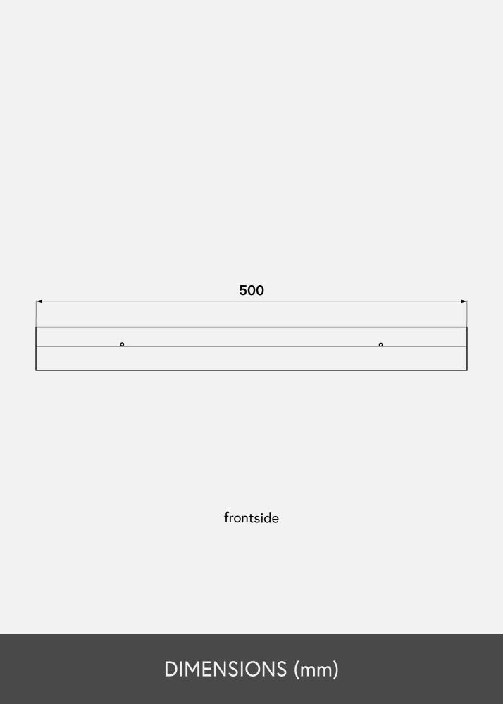 Paveikslo lentyna Baltas 50 cm