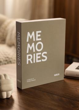 KAILA MEMORIES Grey/White - Coffee Table Photo Album (60 Juodi Puslapiai)