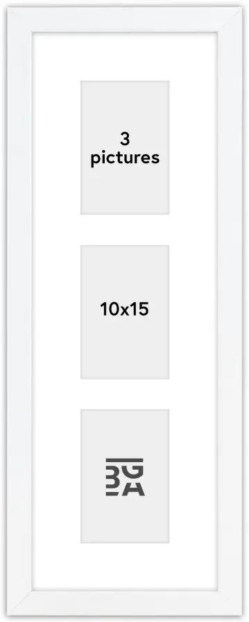 Edsbyn Koliažo rėmelis II Baltas - 3 Paveikslėliai (10x15 cm)