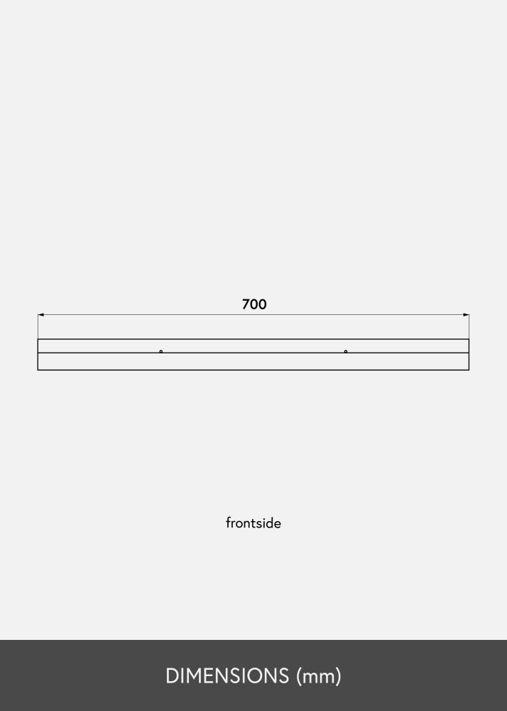 Paveikslo lentyna Baltas 70 cm