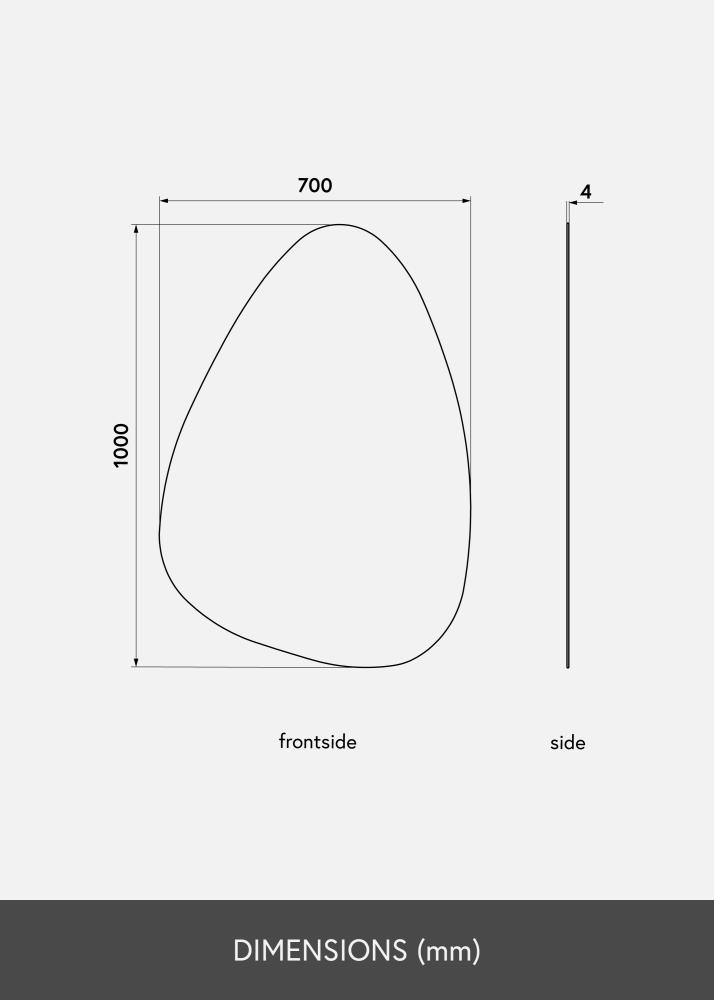 KAILA Veidrodis Shape I 70x100 cm